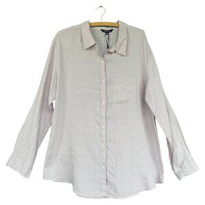 Charlie B Linen Button Down Shirt NWT